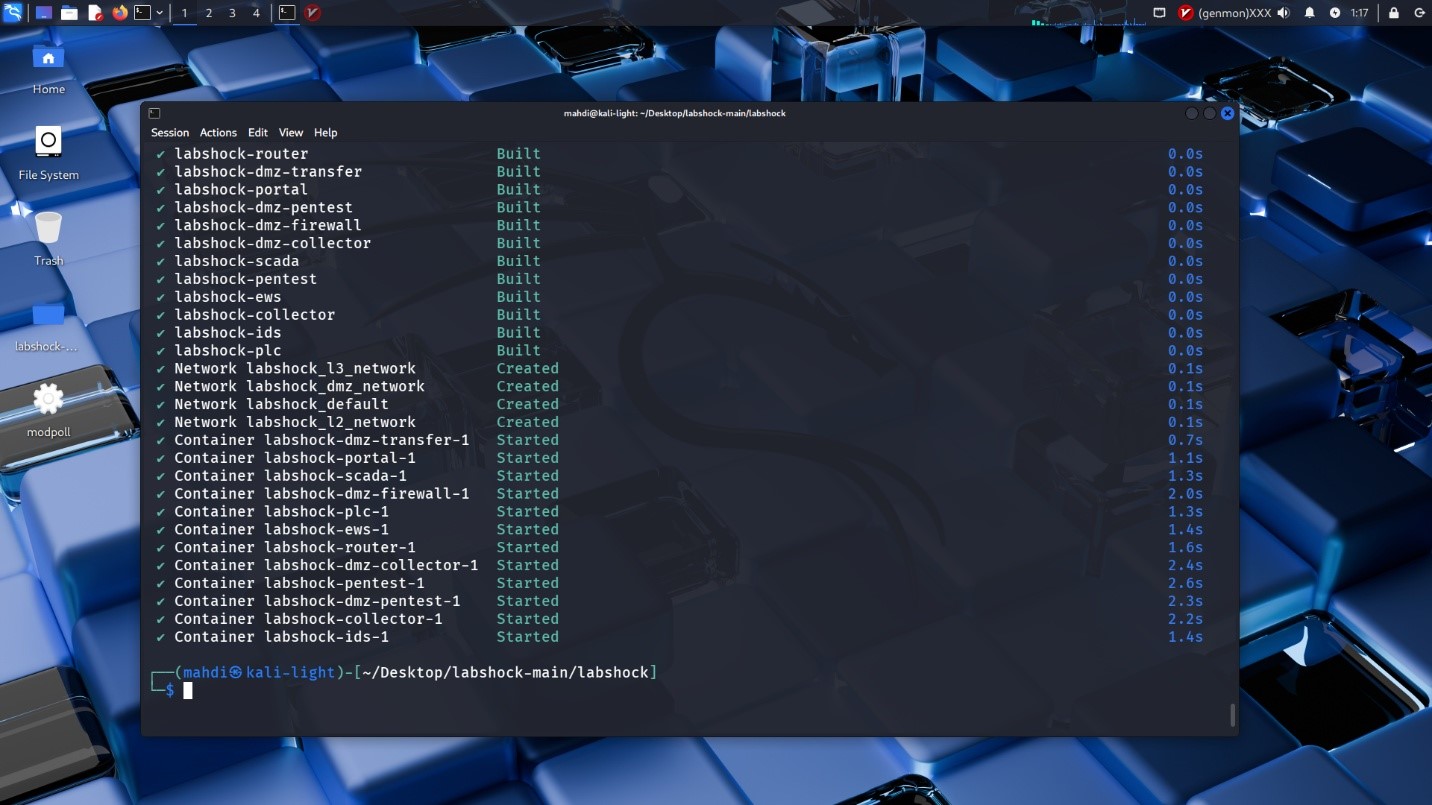 راه‌اندازی پروژه LabShock و اجرای کانتینرها از طریق Docker Compose